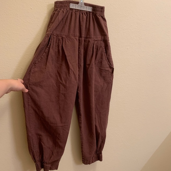 Hemp boho wide leg pants - Picture 2 of 3